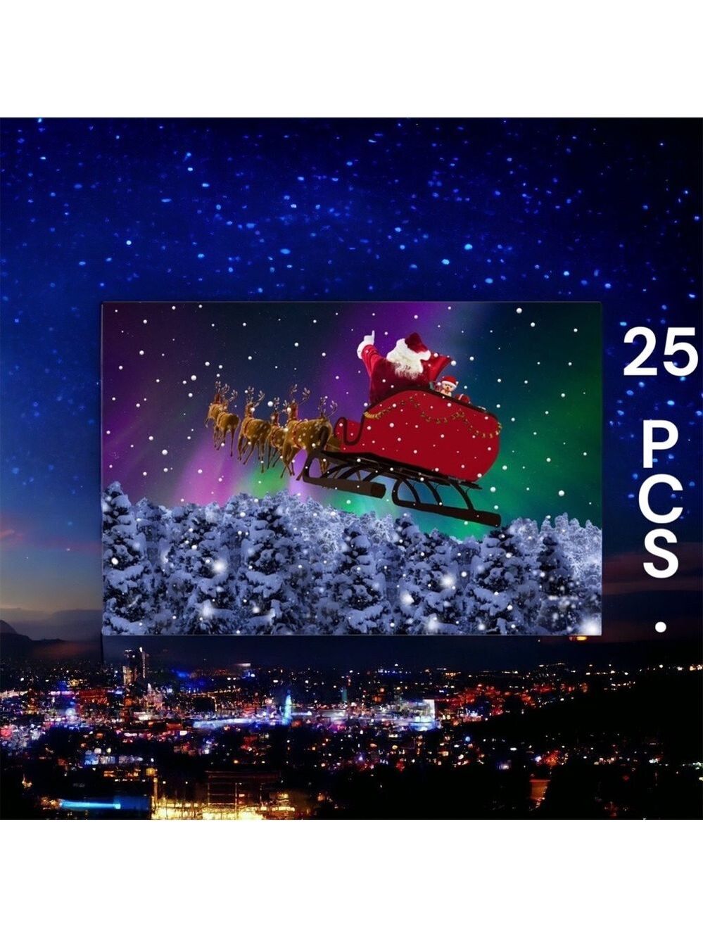 25 10X13 Poly Mailers Santa Aurora Borealis Christmas Envelopes PRICE IS FIRM - Picture 6 of 8